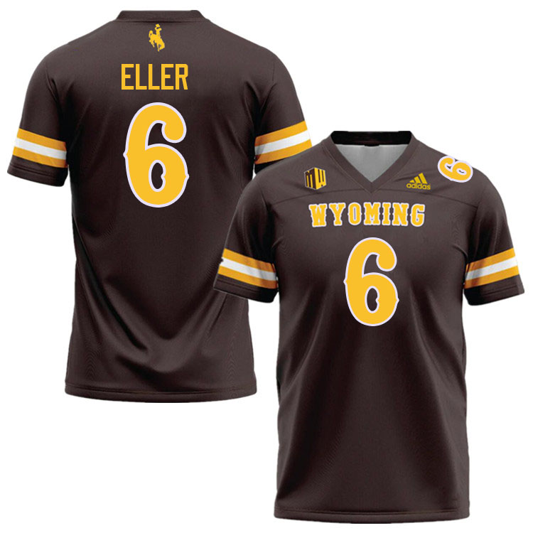 Wyoming Cowboys #6 Evan Eller College Football Jerseys,Uniforms-Brown